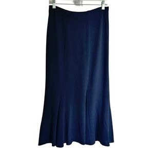 St. John Santana black knit Mermaid style maxi skirt‎